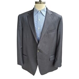 Hart Schaffner Marx Mens 52L Blazer Reda Flexo Wool New York Fit Grey Jacket